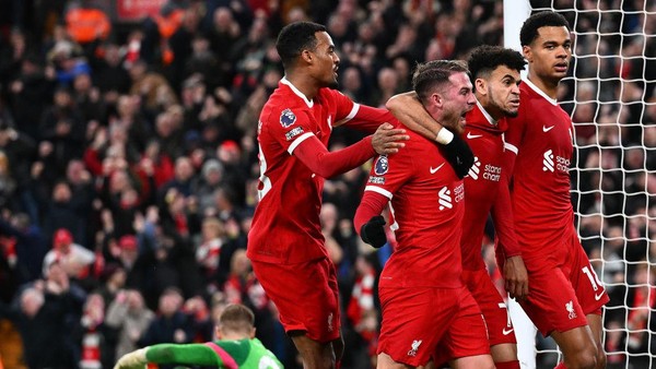 Liverpool VS Luton: Si Merah Menang 4-1