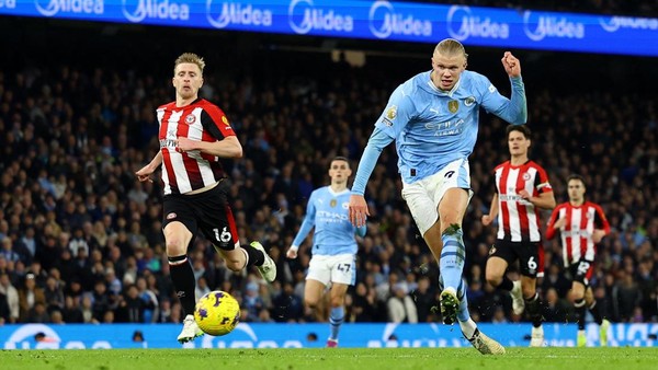 Man City Vs Brentford: 1-0
