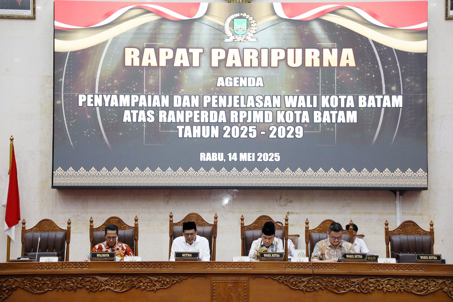 Ranperda RPMD ke DPRD, Amsakar Tekankan Sinergi Eksekutif dan Legislatif Membangun Kota Batam