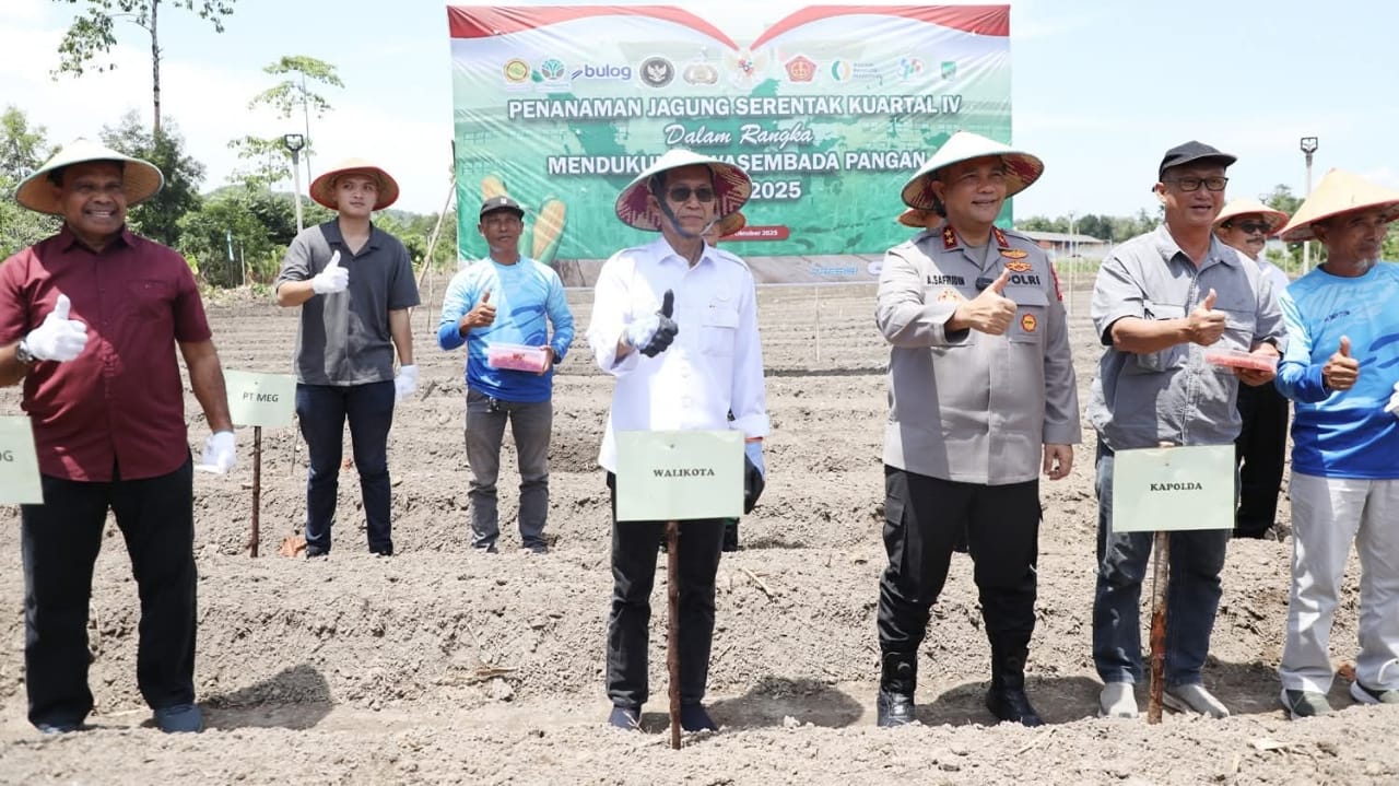 Sinergi Wali Kota Batam dan Kapolda Kepri Tanam Jagung Serentak, Dukung Swasembada Pangan Nasional 2025