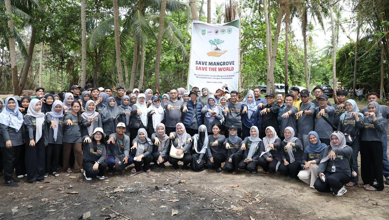 Kepala BP Batam Ikut dalam Aksi Penanaman Mangrove Bersama Mahasiswa UNRIKA Kepri