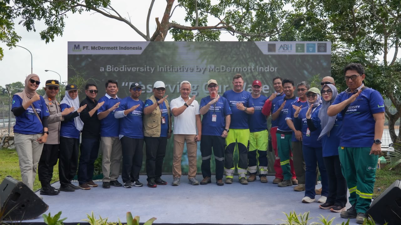BP Batam Gandeng Mc Dermott Tanam 400 Bambu Betung di Bendungan Sei Nongsa