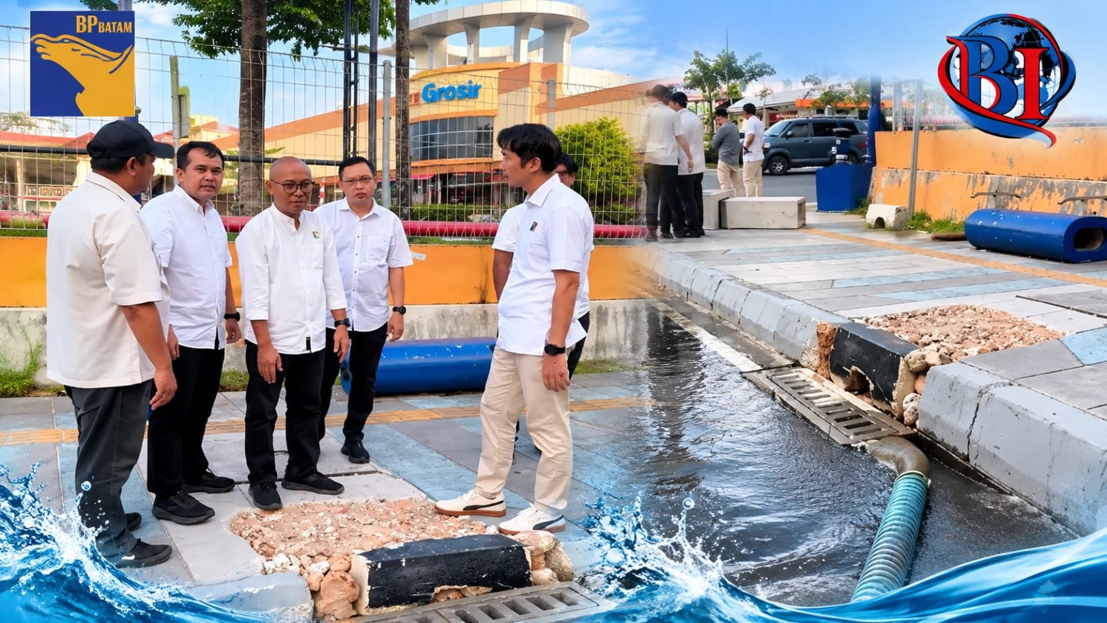 Atasi Genangan Batam Center, BP Batam Uji Sistem Subdrain di 18 Titik Atasi Genangan Batam Center, BP Batam Uji Sistem Subdrain di 18 Titik
