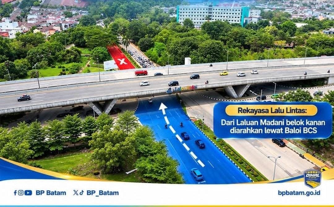 Jalan Gajah Mada Batam Ditutup 18 Oktober–1 November 2026, Pengendara Wajib Tahu Jalan Gajah Mada Batam Ditutup 18 Oktober–1 November 2026, Pengendara Wajib Tahu